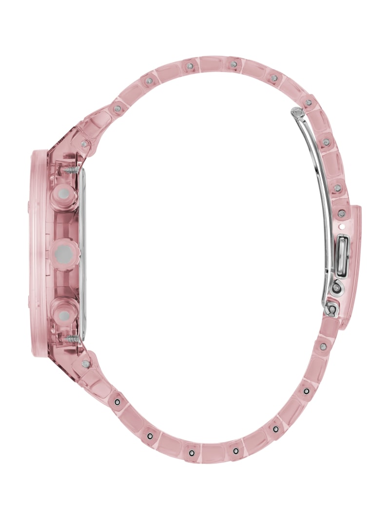 Nude Transparent Multifunction Watch Guess