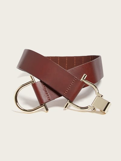 Guess by Marciano Leather Belt brown casual look Accessories Belts Leather Belts 
