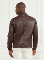 Dark Edges Leather Jacket GUESS 