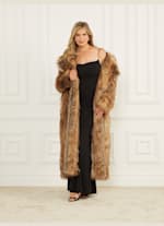 Style VI 90s Black Faux Fur Jacket - VINTAGE Black Coat