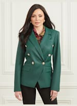Pamela Faux-Leather Blazer | GUESS