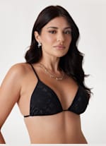 Quattro G Padded Triangle Bikini Top | GUESS
