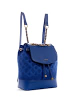 Blue guess backpack hot sale