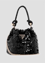 【GUESS】ドーシン GUESS Meridian Mini Top Zip Shoulder Bag Pewter | Buy bags