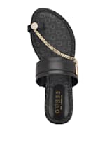 Guess sandals with chain on sale