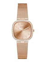 Guess rose online gold watch