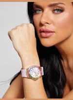 Guess pink 2025 watch