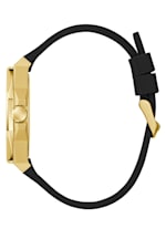 Gold-Tone and Black Analog Watch | GUESS