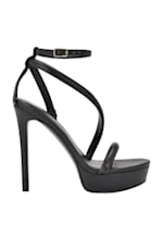 Guess black strappy heels shop