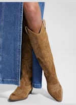 Ginnifer Knee High Cowboy Boots GUESS