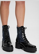 Waitea Rhinestone Moto Booties GUESS
