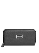 Abree Logo Saffiano Medium Zip Around Wallet GUESS Factory