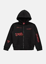 代引き人気 Jacket Fleece Active Graffiti Fox Eco (7-16) Factory GUESS | ジャケット・アウター