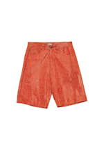 Cracked Leather Shorts