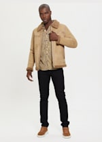 Guess shearling jacket deals