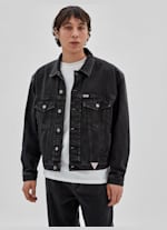 gakkin budspool 麻LOGO DENIM JACKET