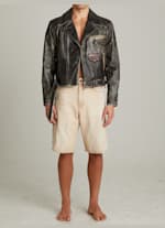 Guess vintage leather jacket on sale