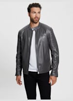 Faux Leather Biker Jacket GUESS Canada