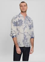 Eco Island Floral Linen Shirt | GUESS