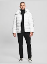 Guess white 2025 puffer coat
