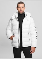 Guess white puffer coat on sale
