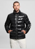 Guess men's hooded puffer coat cheap