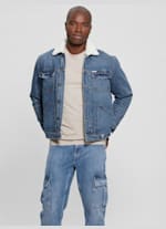 Guess sherpa cheap denim jacket