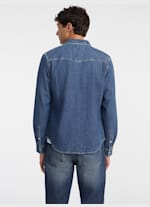 Slim Long Sleeve Denim Shirt GUESS Canada