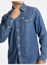 Guess lalima denim shirt new arrivals