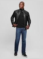 Faux-Leather Biker Jacket | GUESS