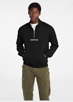 Eco Half-Zip Logo Sweater | GUESS Jeans Eco Half-Zip Logo Sweater | GUESS Jeans