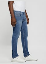 Eco Low Rise Slim Straight Jeans GUESS Canada