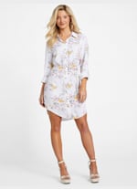 Misti Printed Shirt Dress | GUESS Factory