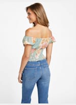 お手頃価格 Floral Smocked Nadina Top Factory GUESS | トップス