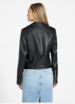 Ellie Faux-Leather Moto Jacket | GUESS Factory