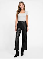 Sandrine Faux-Leather Pant | GUESS Factory