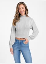 Vivian Cable Knit Sweater | GUESS Factory