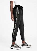 Eco Janess Logo-Tape Velour Joggers | GUESS Factory