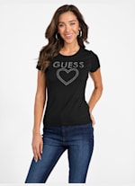 Women's Cream Stylised Silhouette Print Box Tee | ME+EM