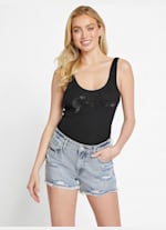 Eloise Rhinestone Tank | GUESS Factory