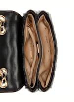 ショルダーバッグ・ポシェット Guess EDITAEDITA Quilted Mini Crossbody Flap Bag HP1A3A35 GUESS Edita Mini Convertible Crossbody Flap, Black: Handbags