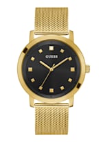 Gold-Tone and Black Analog Watch | GUESS Factory Gold-Tone and Black Analog Watch | GUESS Factory