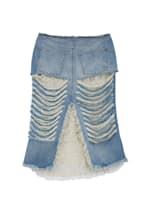 Distressed Denim Skirt | GUESS