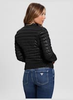 Vona Quilted Logo Jacket GUESS Canada