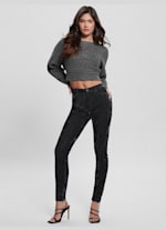 1981 Metallic Floral Skinny Jeans GUESS Canada