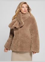 Rebecca Scarf Teddy Jacket GUESS