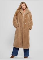 Eco Alina Teddy Longline Coat GUESS
