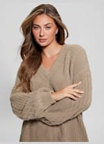 DAMAGE CABLE KNIT(F WHITE): TOPSjosemoon