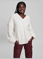 Aki Chenille Cable-Knit Sweater | GUESS Aki Chenille Cable-Knit Sweater | GUESS
