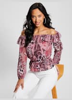 Eco Off-the-Shoulder Lucy Top | GUESS